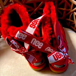 Red Ugg Boots Lace in the Back 5 Unique